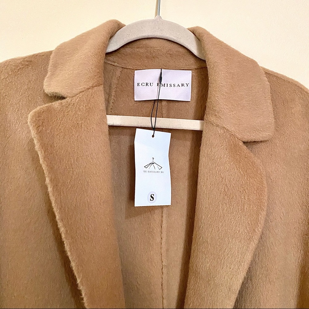 NWT Ecru Emissary | Andrea 100% Merino Wool Coat - Picture 6 of 16